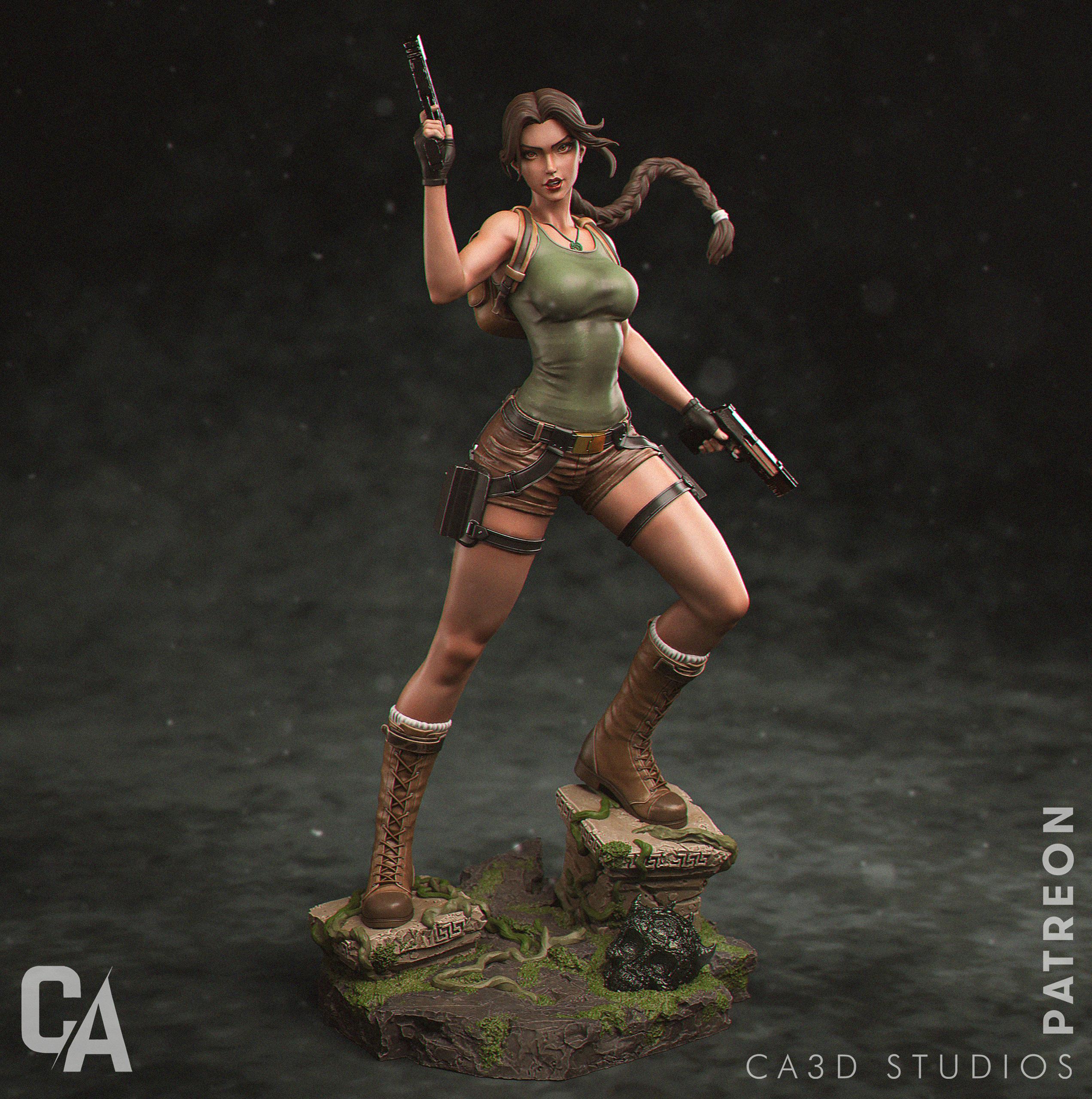 トゥームレイダー　ララ・クロフト　ガレージキット トゥームレイダー ララ・クロフト ガレージキット キャラクター