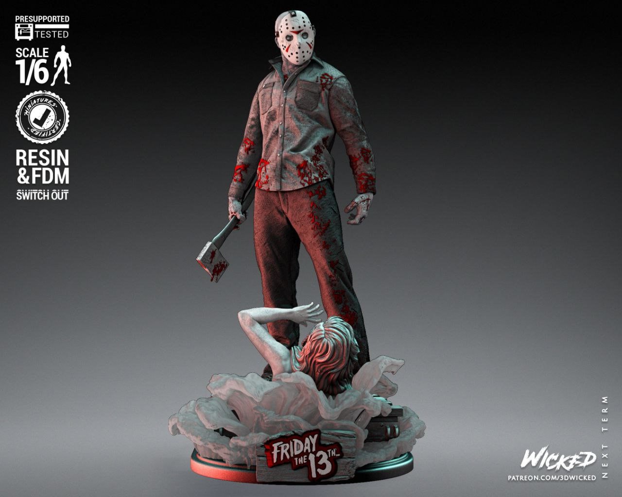 1/6　カスタム　ヘッド　植毛　ゾンビ　フィギュア　12インチ　ジェイソン Jason voorhees figure - Etsy 日本