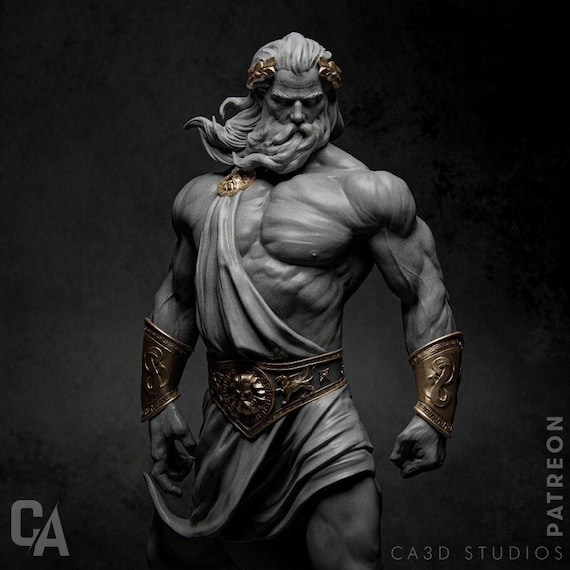 Zeus | Maximum Detailed 3d 12k Resin Printed Figure - Etsy