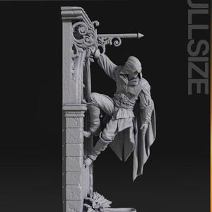 Assasin  | Maximum Detailed 3d 12k Resin Printed Figure