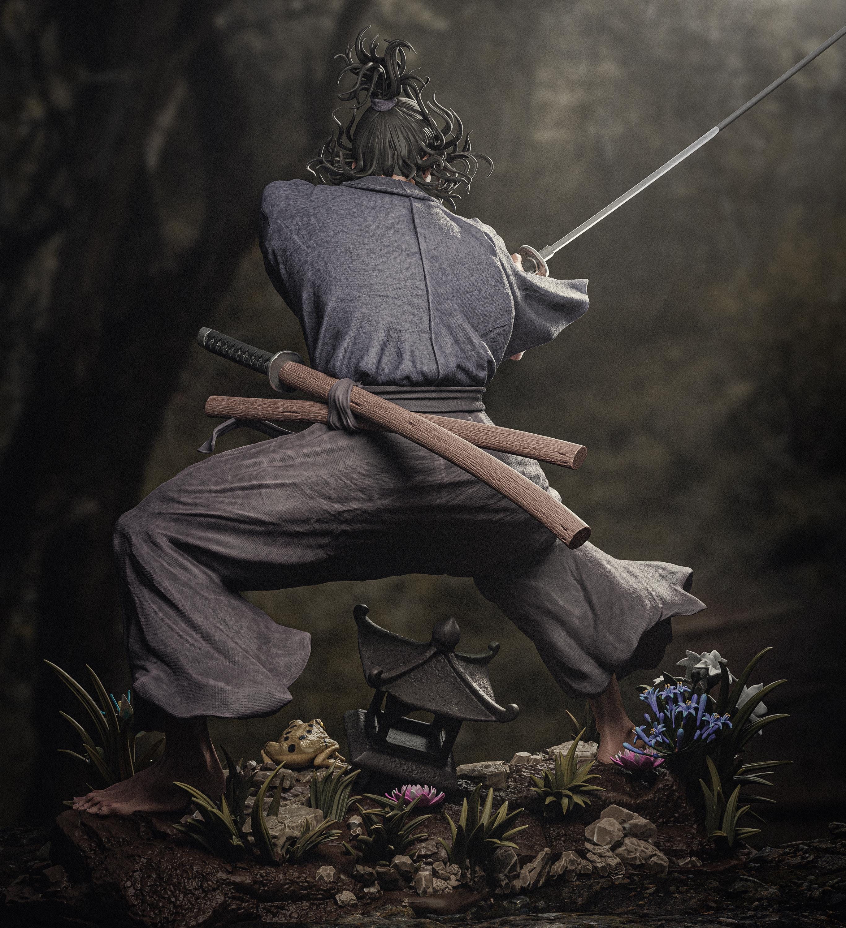 Musashi Miyamoto the Samurai | Maximum Detailed 3d 12k Resin