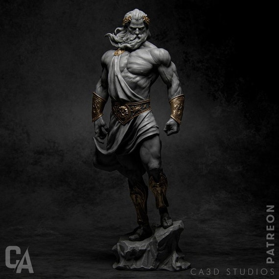 Zeus | Maximum Detailed 3d 12k Resin Printed Figure - Etsy