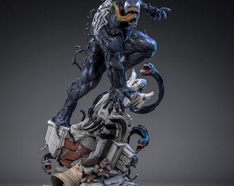 Symbiote Kerl | Maximal detaillierte 3d 12k Harz gedruckte Figur