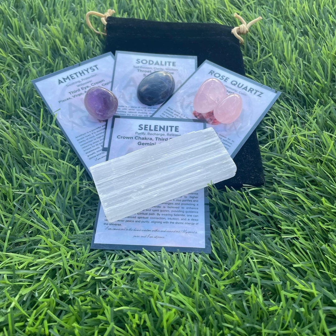 Crystals Kit for Inner Peace and Clarity Crystal for Calming and Stress ...