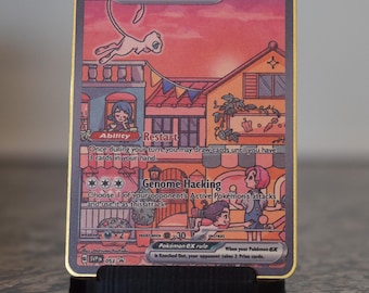 Custom Pokemoncard Mew ex 053 Gold 151 Metal Heavy Stainless Steel Card