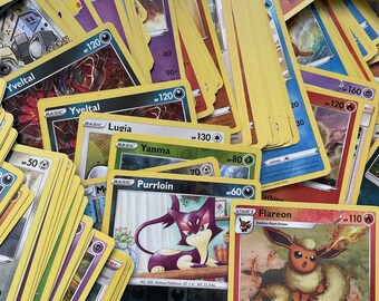 20x Pokemon Holo & Reverse Holo Bundle | Guaranteed V GX or VMAX Card | No Duplicates Included | Genuine Bulk Card Lot
