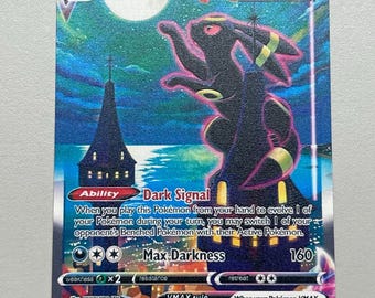 Custom Jumbo Umbreon VMAX Alt Art Diamond Holo 215/203 Custom Jumbo Umbreon VMAX Alt Art Diamond Holo 215/203