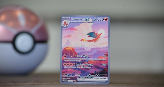 Charizard Ex 199/165 Custom Pokemoncard Gold Metal Heavy Stainless