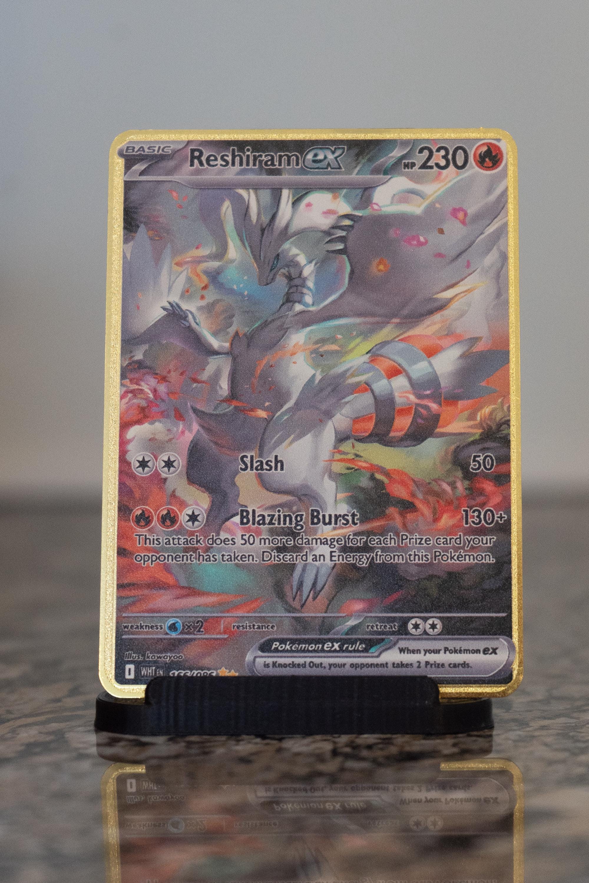 Reshiram Gold Card - Etsy Reshiram Gold Card - Etsy