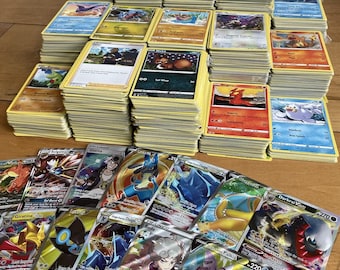 100x Pokemon Cards Bundle Joblot | Guaranteed Ultra Rare V VMAX GX or EX | 4 Holo & 6 Reverse Holo | Genuine Bulk Card Lot