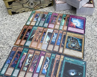 500x Yu-Gi-Oh Cards Bundle Joblot | Includes Egyptian God Card | 30 Holos & 20 Rares | Yugioh Gift Box Collection
