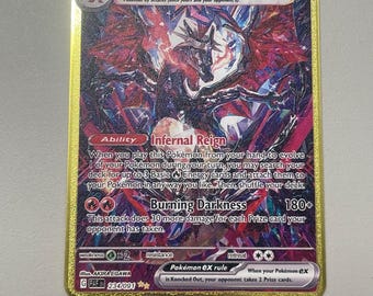 Custom Pokemoncard Charizard ex 234/091 PAF Gold Metal Heavy Stainless Steel Card