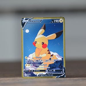 Illustrator Pikachu Japanese Gold Metal Pokemon Card - Etsy 日本