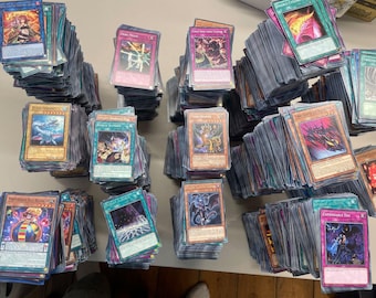1000x Yu-Gi-Oh Cards Bulk Joblot | 950 Commons & 50 Rares Guaranteed | Genuine Near Mint Yugioh Card Collection | Deck Builder Bundle