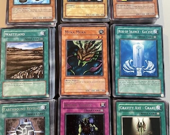 100x Vintage Yu-Gi-Oh Cards Joblot | Original Early 2000s Sets | Old School Common & Silver Letter Rare | Near Mint Yugioh Bundle