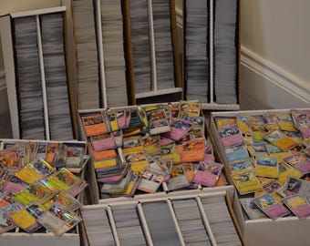 1000x Pokemon Cards Bulk Bundle | 3 Guaranteed Ultra Rares | 15 Holos & 50 Reverse Holos | Genuine Bulk Card Job Lot