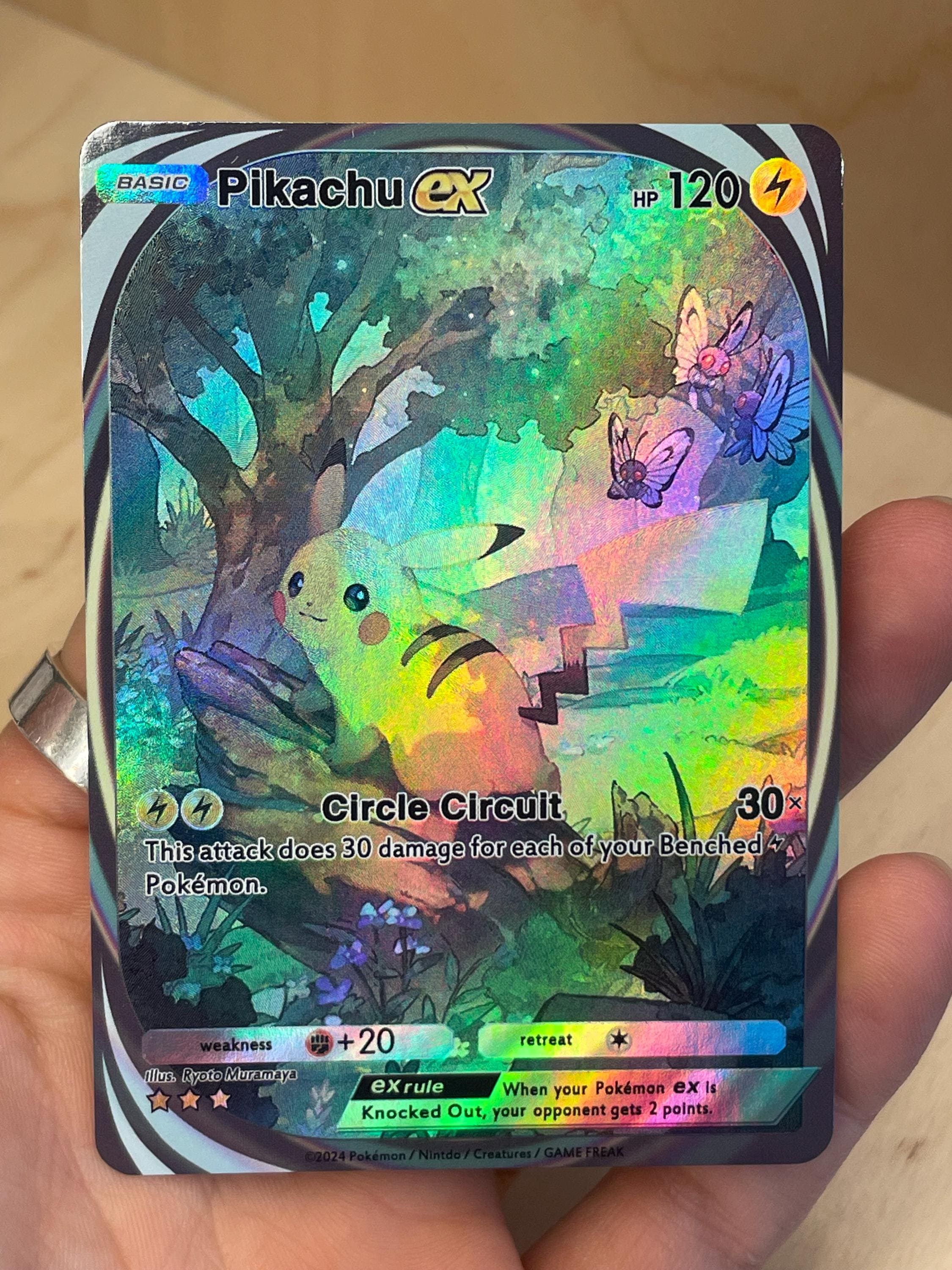 Custom Pokemon Pocket TCG FOIL Cards Fan Art Cards Pikachu Ex Bulbasaur  Squirtle and More - Etsy