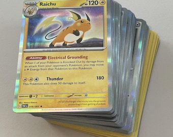 50x Pokemon Cards - All Reverse Holo and Holo | No Commons or Uncommons |  Shiny Genuine TCG Collector Gift
