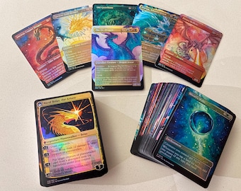 EDH Deck The Ur-Dragon Foil Proxy Deck 100 Cards Complete Dragon Deck Full Commander Deck MTG Proxy Deck
