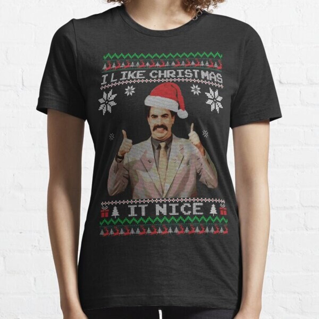 Borat Funny Christmas Tshirt Essential Tshirt Etsy