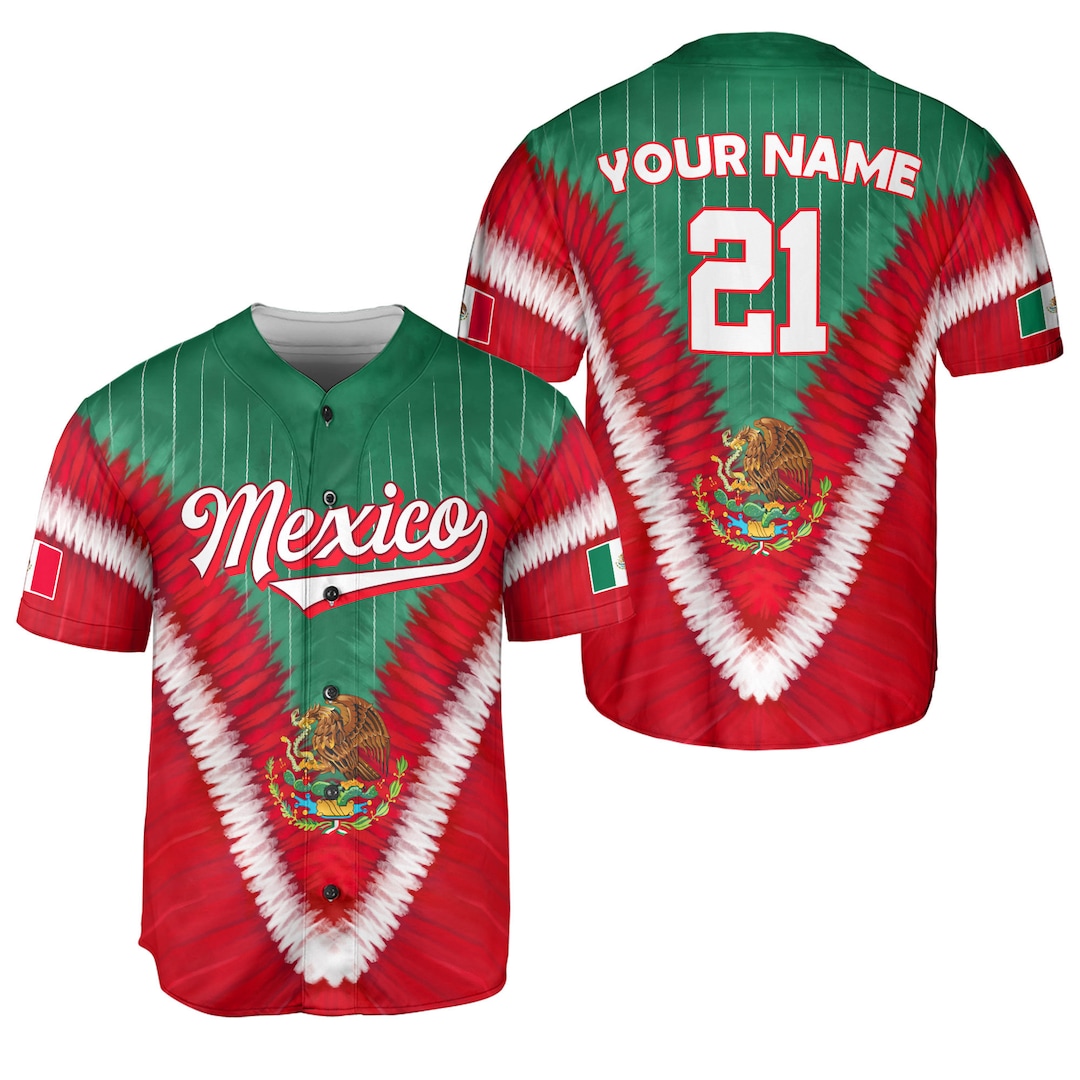 Personalized Mexico Baseball Jersey Mexico Baseball Jersey Etsy
