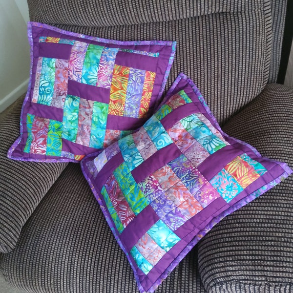 Green - Batik Print Cotton Cushion Cover 25