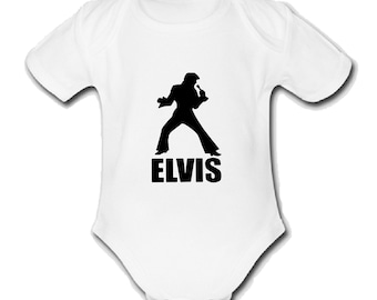 Psychobaby Elvis presley Babygrow Baby vest grow bodysuit clothes Cute Unique Unique