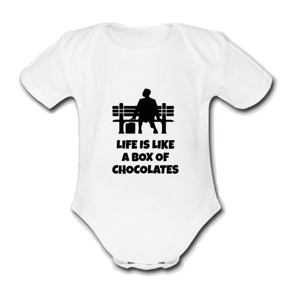 Psychobaby Forrest Gump Babygrow Baby vest grow bodysuit clothes Cute Unique Unique 5 Designs to choose from