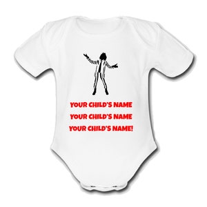 Psychobaby Beetle Juice name Babygrow Baby vest grow bodysuit clothes Xmas top Cute Funny Unique Halloween