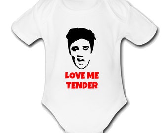 Psychobaby Elvis Presley Babygrow Baby vest grow bodysuit clothes Xmas top Cute Funny Unique Cute Unique