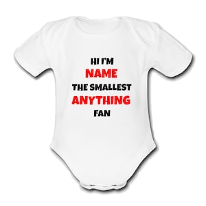 Psychobaby Personalised Football Babygrow Any Team of Your Choice  football fan gift Cute Unique