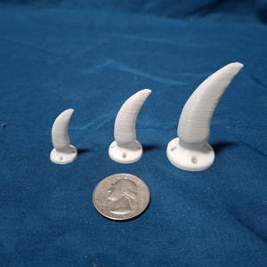 Curved Fox/Cat Fursuit Claws – Ready to Glue or Sew | Custom Colors Available!