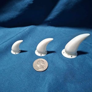 Smooth Curved Fursuit Claws - Ready to Glue or Sew | Custom Colors Available!