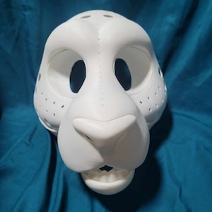 Panther: fursuit head-base, eyes and teeth