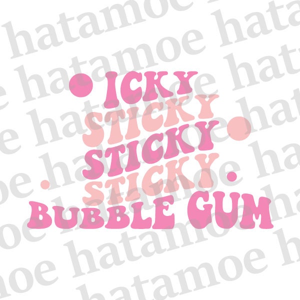 Icky sticky sticky sticky bubble gum, Ms Rachel songs for little png file