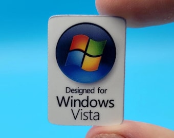 Sticker &quot;Designed for Windows Vista&quot; || 21x31mm (Pack of 2)
