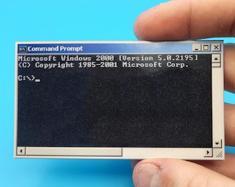 Command Prompt Y2K Sticker || 85x48mm - Etsy