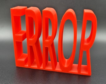 GMOD Source Error - Garry's Mod Developer Error Replica - Half-Life, Counter-Strike, Portal, Valve Video Game Gift