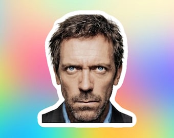 Dr House Sticker, House MD Funny Meme Face || 52x62mm
