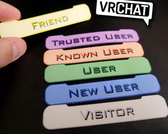 VRChat Trust Rank Stickers (Pack of 6)