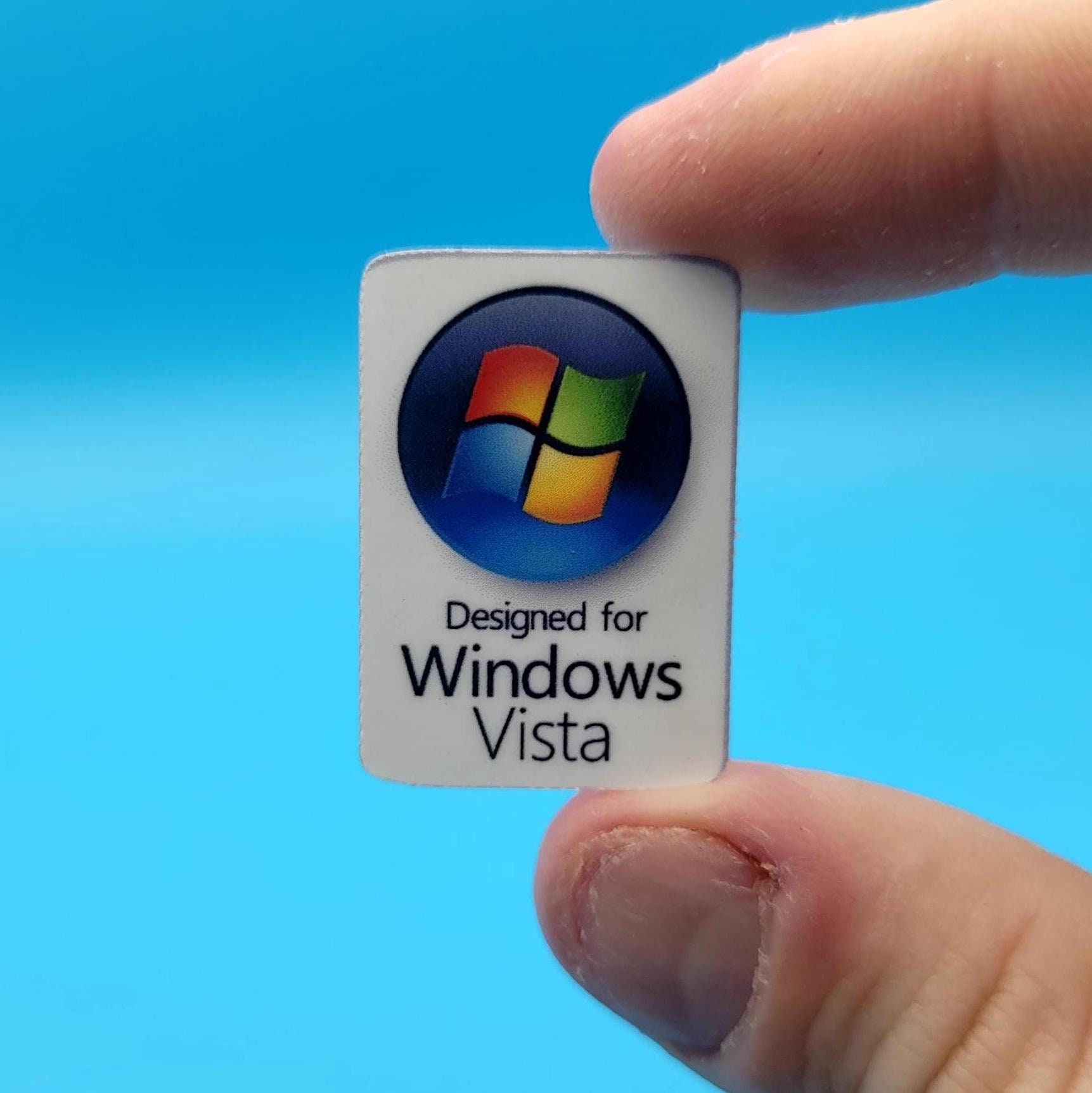 Computer Windows Sticker Gray Rectangular Sticker