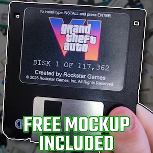 Custom Floppy Disk, Video Game 3.5-Inch Diskette with ANY Game or Logo (recycled)