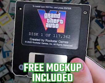Custom Floppy Disk, Video Game 3.5-Inch Diskette with ANY Game or Logo (recycled)