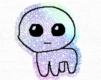 Holographic TBH Yippie Sticker, Silly Autism Creature || 42x48mm