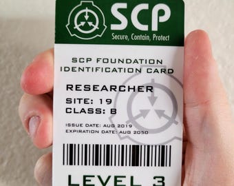 SCP Foundation ID Badge Access Card