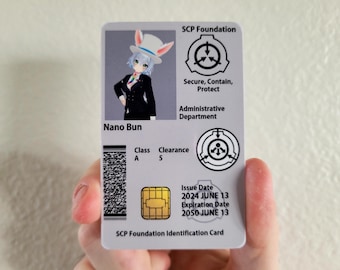 Custom SCP ID Badge - PERSONALIZED