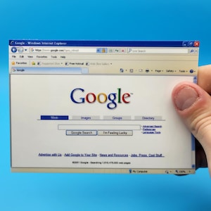 Internet Explorer Y2K Sticker || 117x84mm