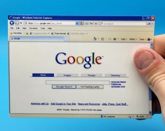 Pegatina Y2K para Internet Explorer // 117 x 84 mm
