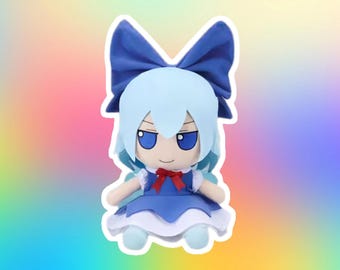 Cirno Fumo Plush Sticker, Touhou Plushie || 47x82mm