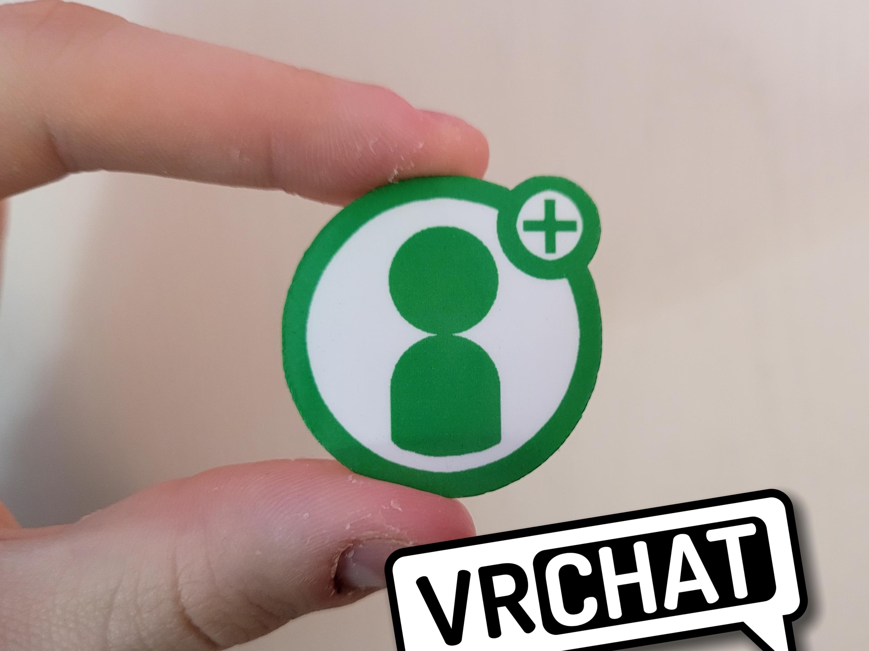 VRChat Friend Request Stickers (Pack of 2)